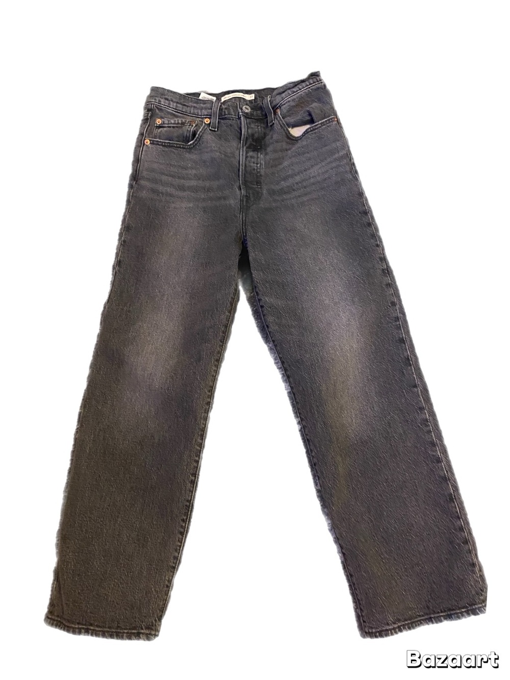 Levi’s Premium Ribcage Straight Ankle Jeans Washed Black W27
